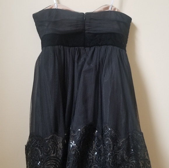 Marchesa Notte Tulle Strapless Dress - Picture 8 of 9